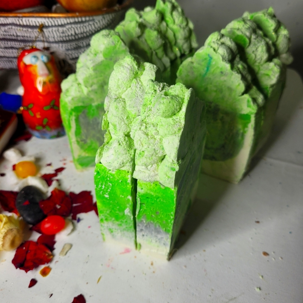 2 patchouli scented with loofah soap bars - Picture 12 of 16